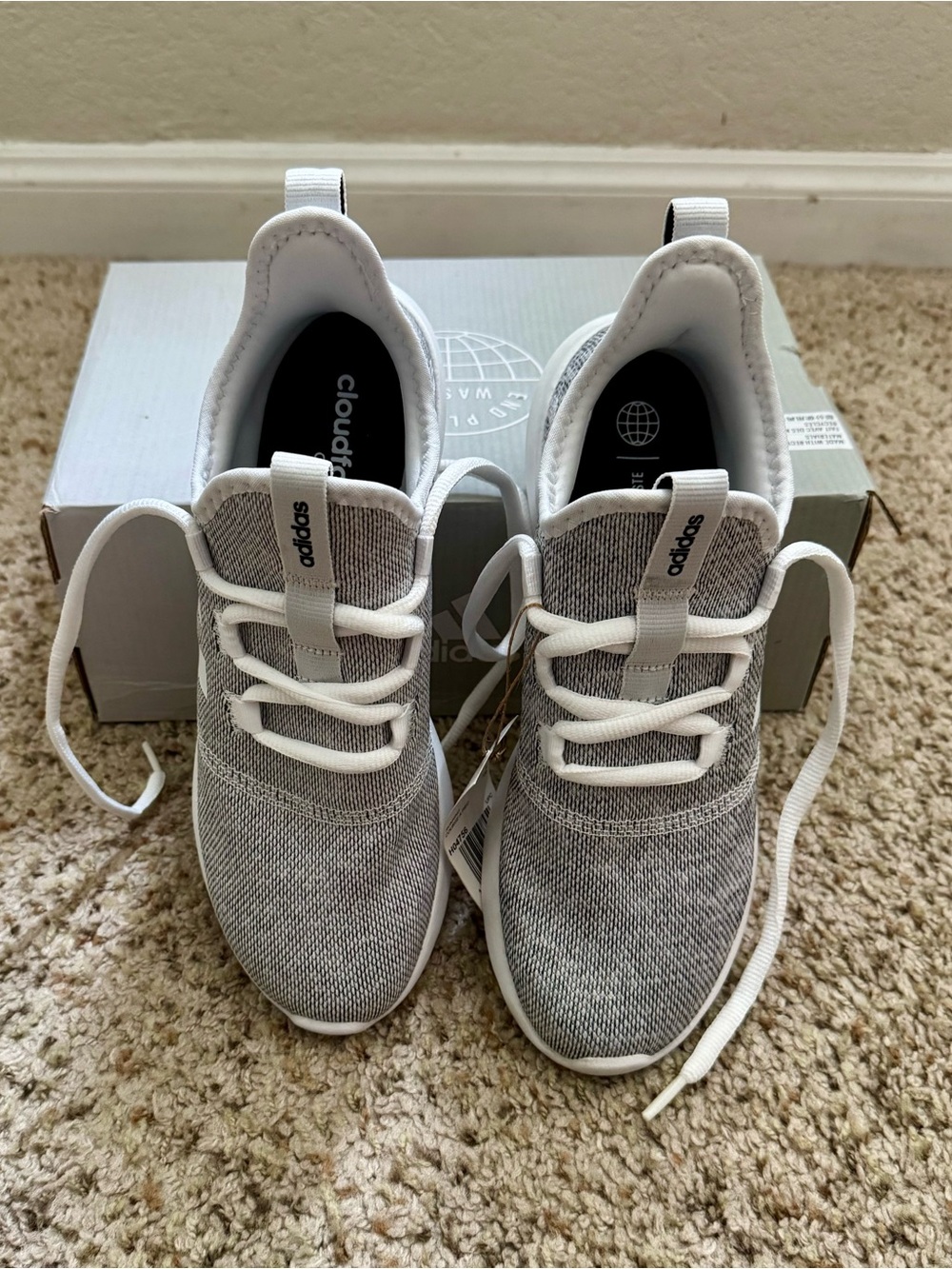 adidas Cloudfoam Pure 2.0 - Cloud White/Core Black - Picture 2 of 5